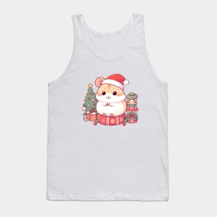 Cute Christmas Hamster Tank Top